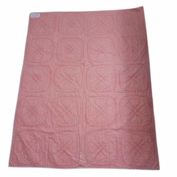 Handmade Quilt "Pink Love Ring" - Picture 2 of 9